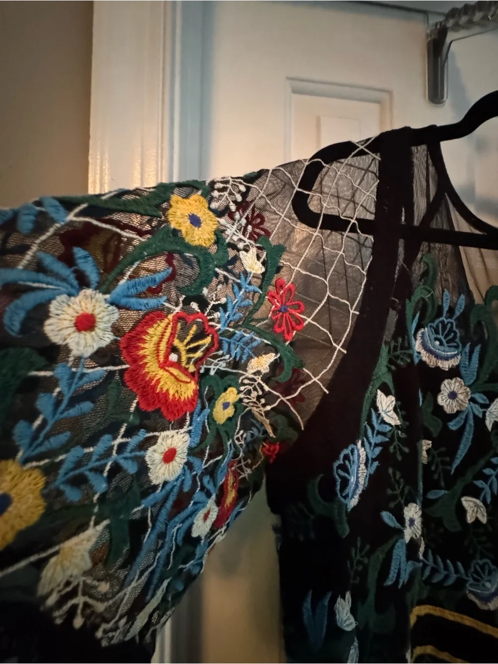 Anthropologie Esther Embroidered Midi Dress RARE NWOT 16W - Picture 3 of 6